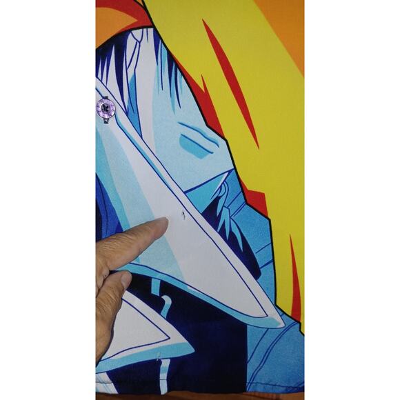 Vintage Button Up Shirt Men's XL Rurouni Kenshin Samurai X To My Fallen Comrades - Picture 5 of 7